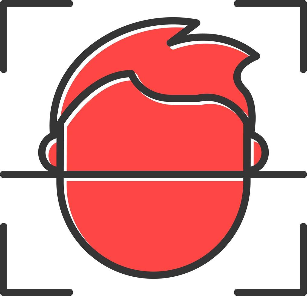 Face Id Creative Icon Design vector