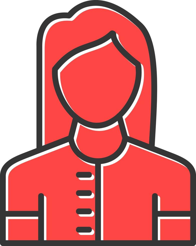 Lady Creative Icon Design vector