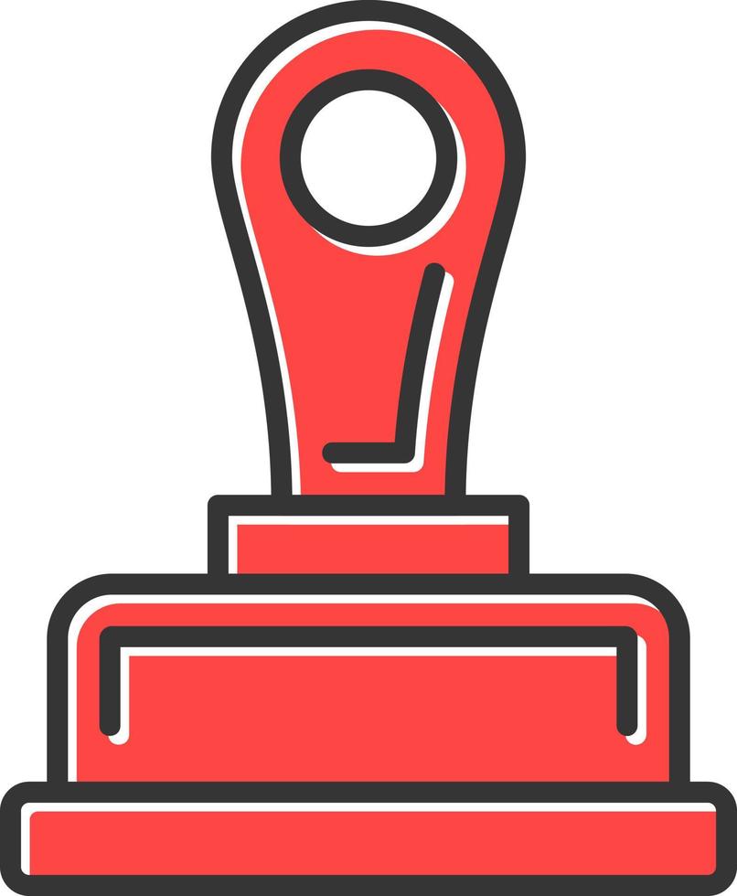 Stamp Creative Icon Design vector