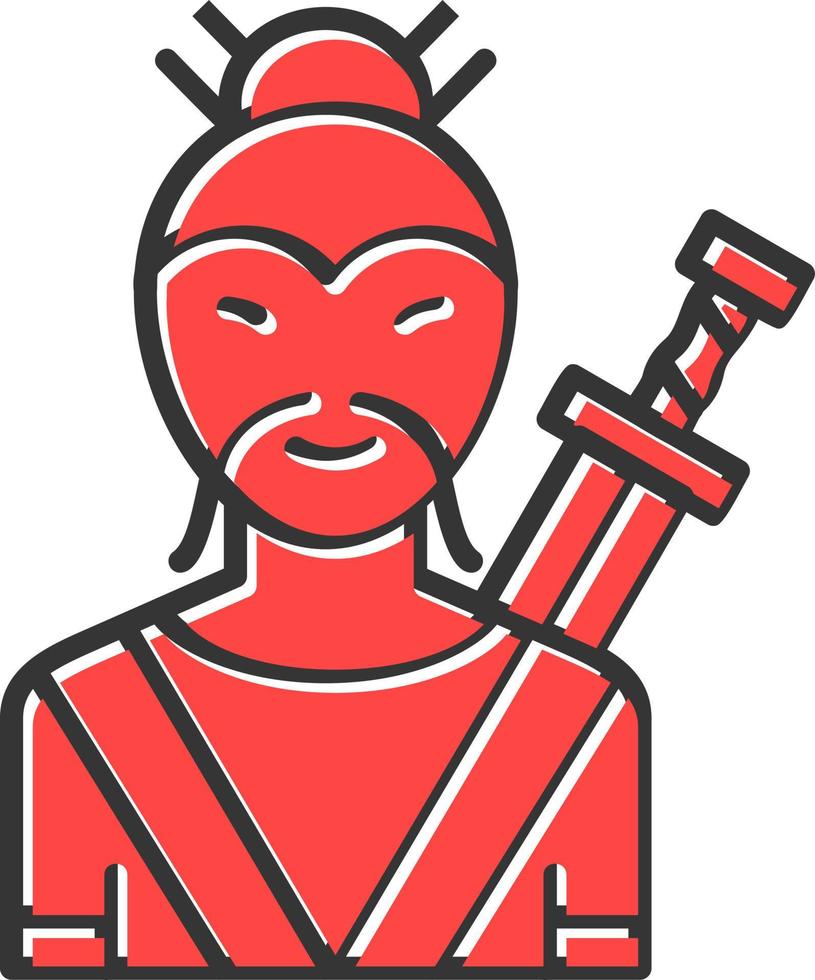 Fighter Creative Icon Design vector
