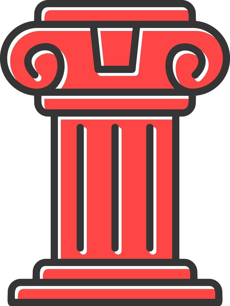 Pillar Creative Icon Design vector