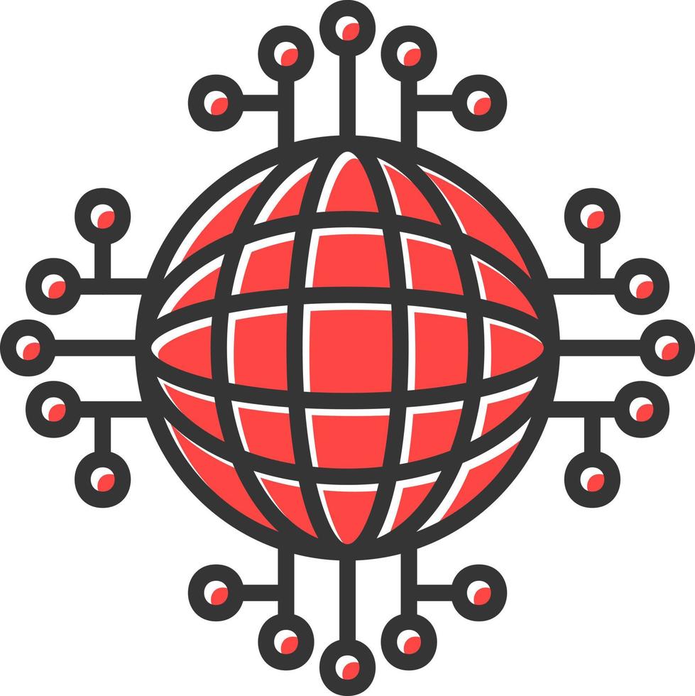 Global Network Creative Icon Design vector