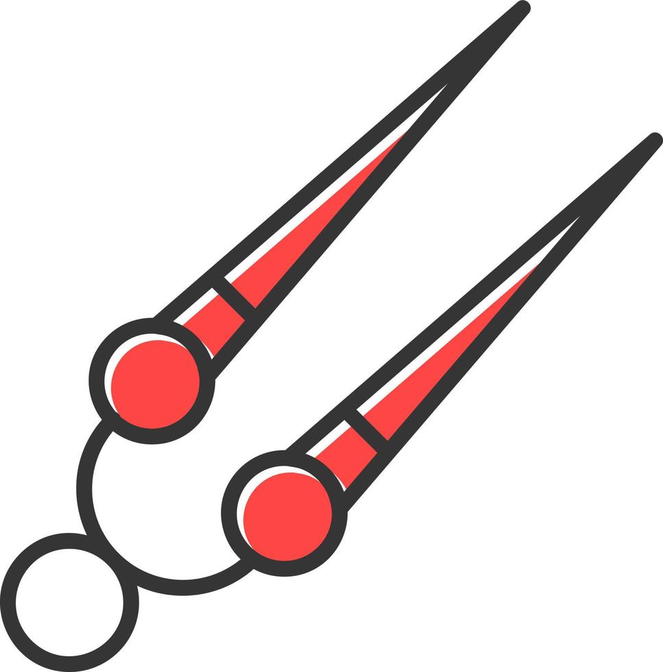 Knitting Needles Creative Icon Design vector