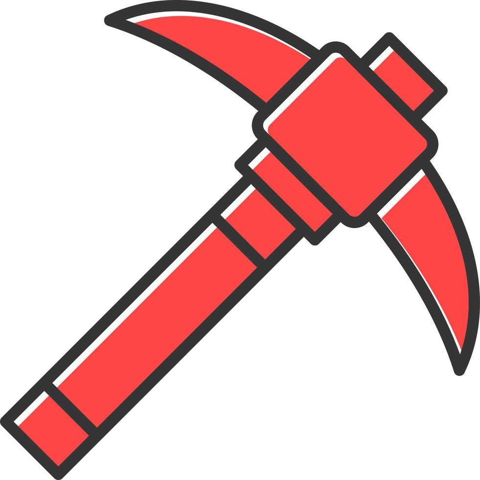 Pickaxe Creative Icon Design vector