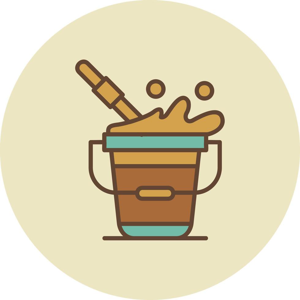 Bucket Creative Icon Design vector
