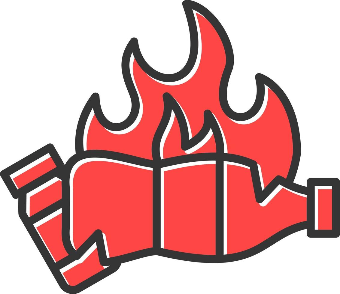 Burn Creative Icon Design vector