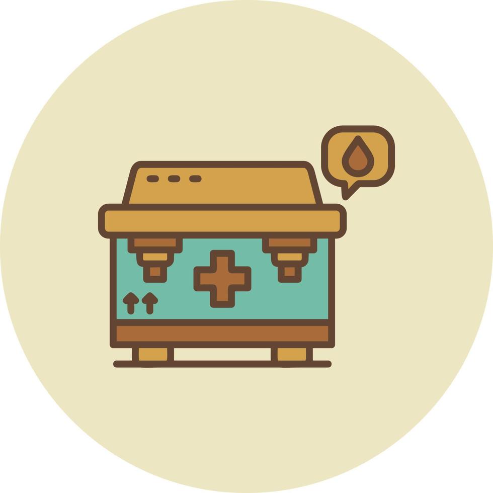 Blood Box Creative Icon Design vector