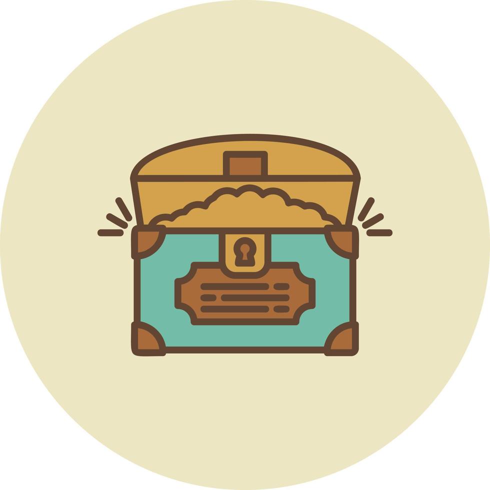 Treasure Chest Creative Icon Design vector