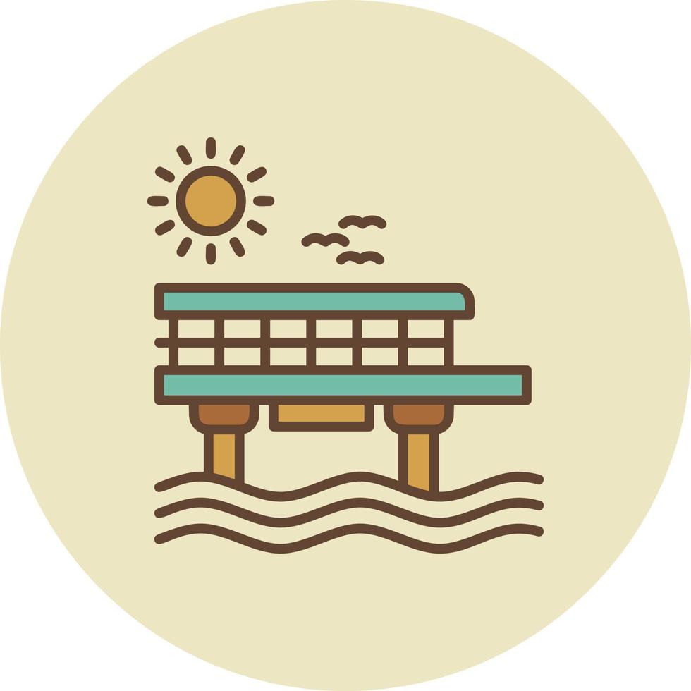 Pier Creative Icon Design vector