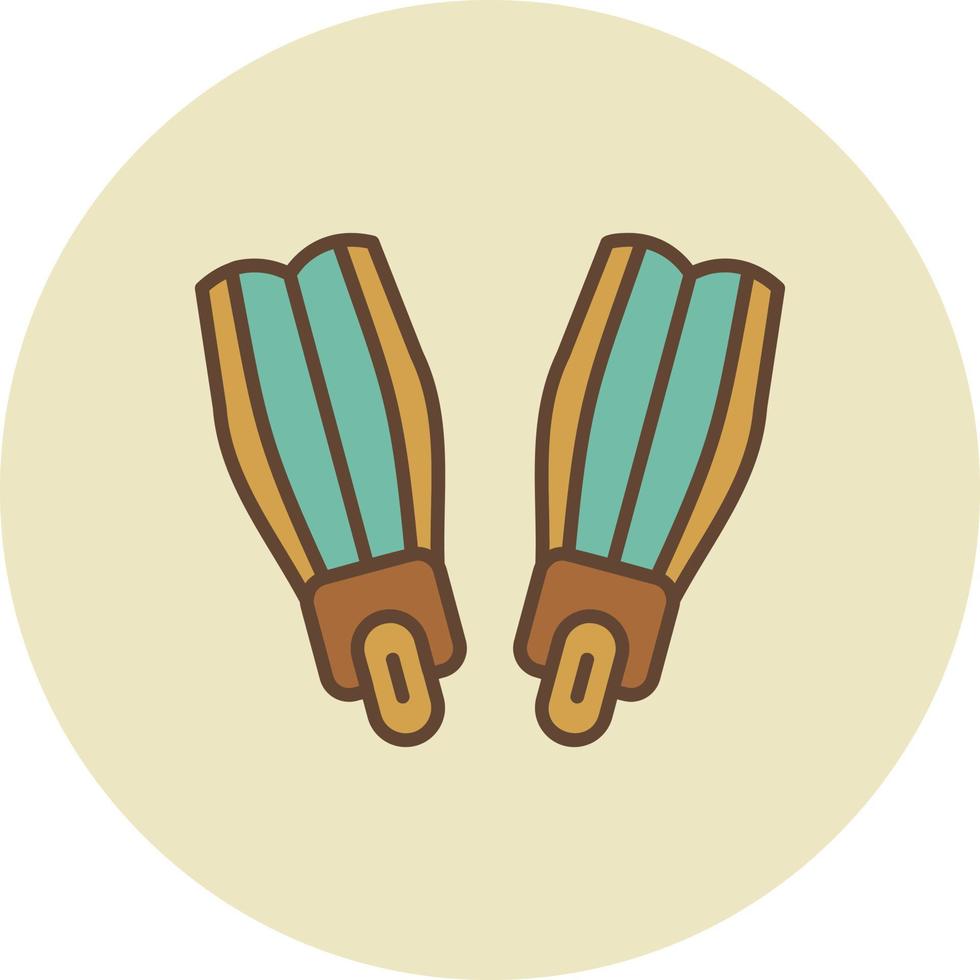 Flippers Creative Icon Design vector