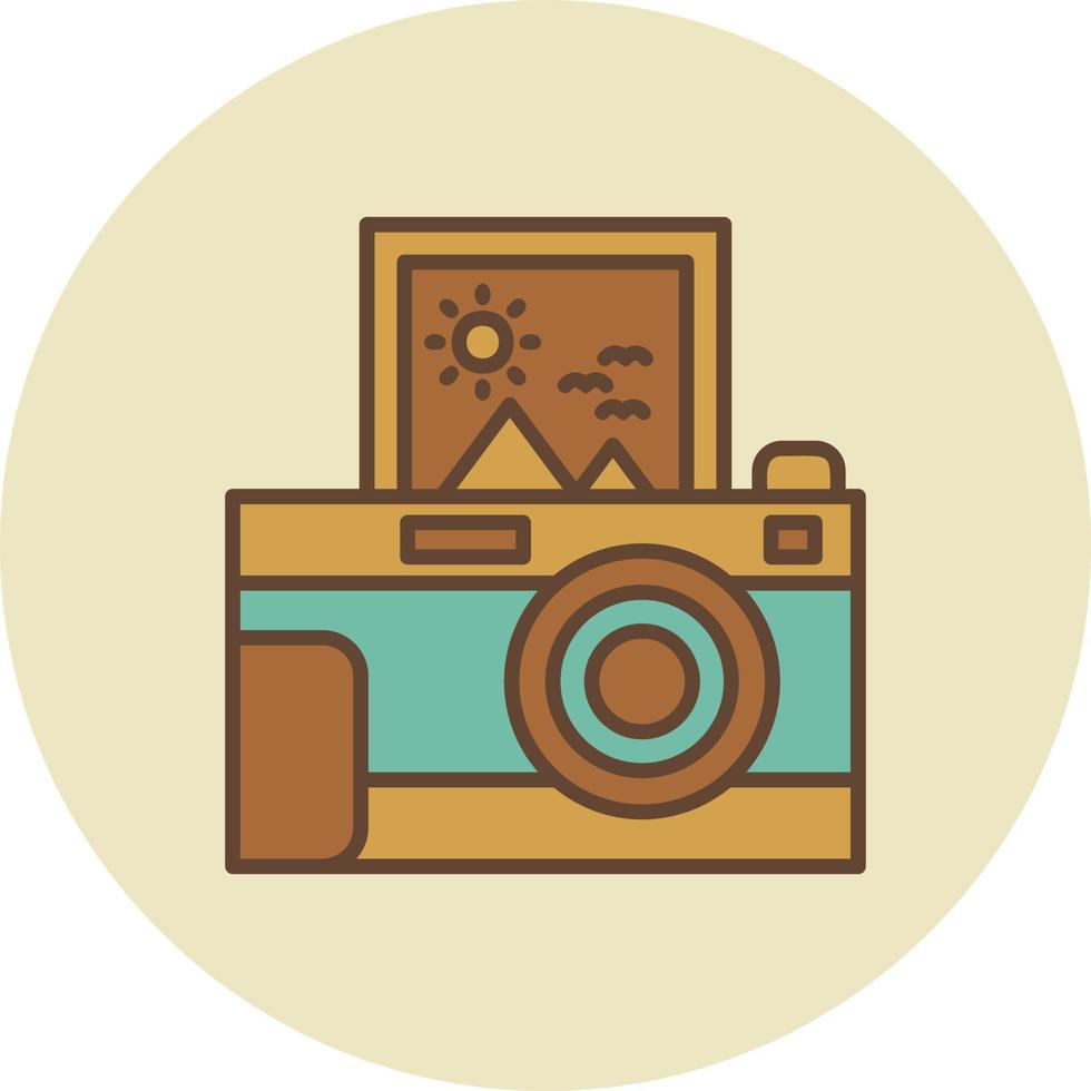 Instant Camera Creative Icon Design vector