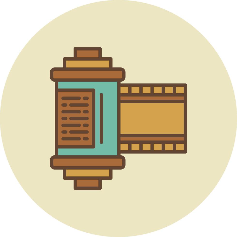 Film Roll Creative Icon Design vector