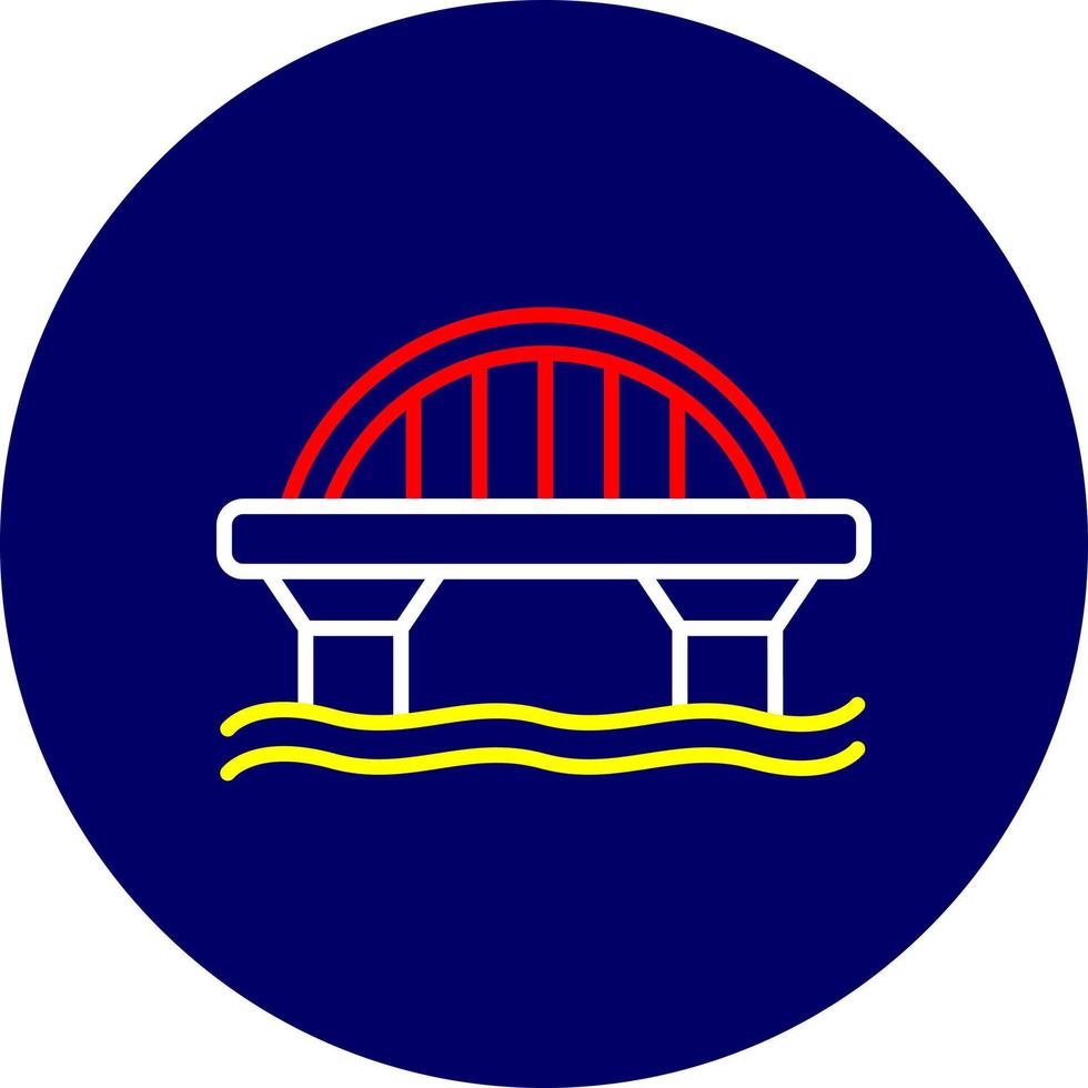 Bridge Creative Icon Design vector