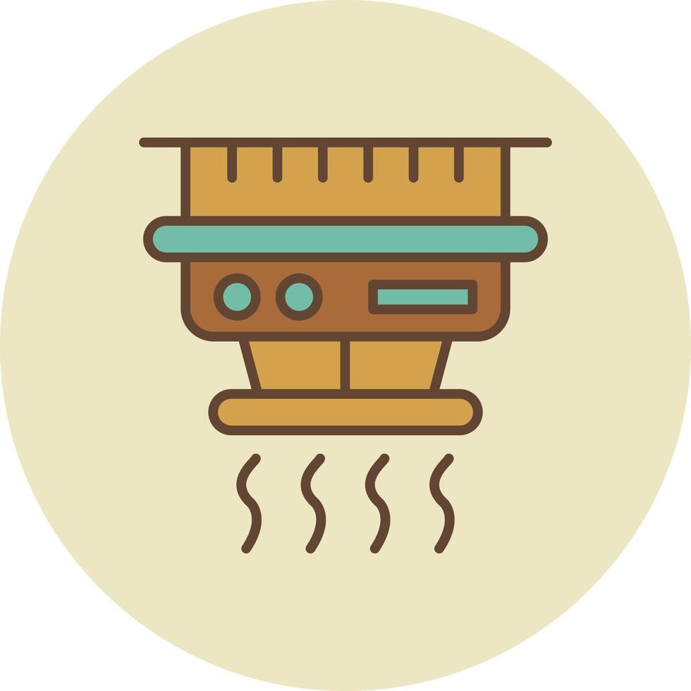 Smoke Detector Creative Icon Design vector