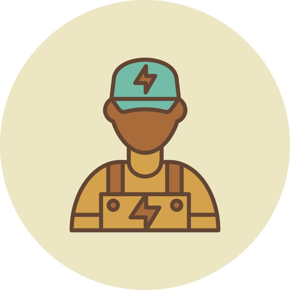 Electrician Creative Icon Design vector