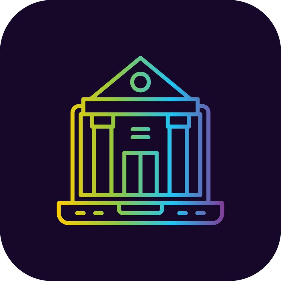 Online University Creative Icon Design vector