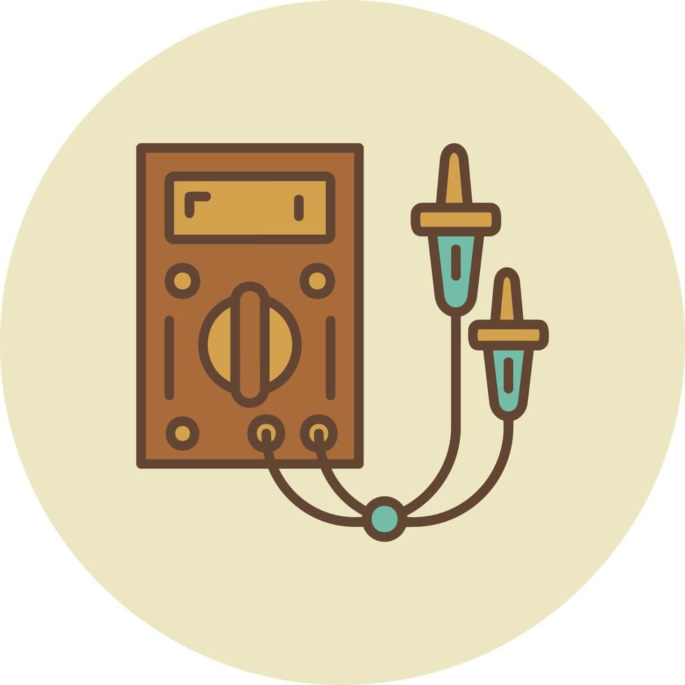 Electric Tester Creative Icon Design vector
