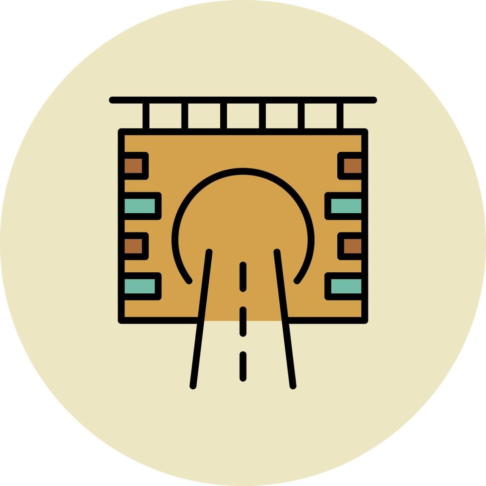 Tunnel Creative Icon Design vector
