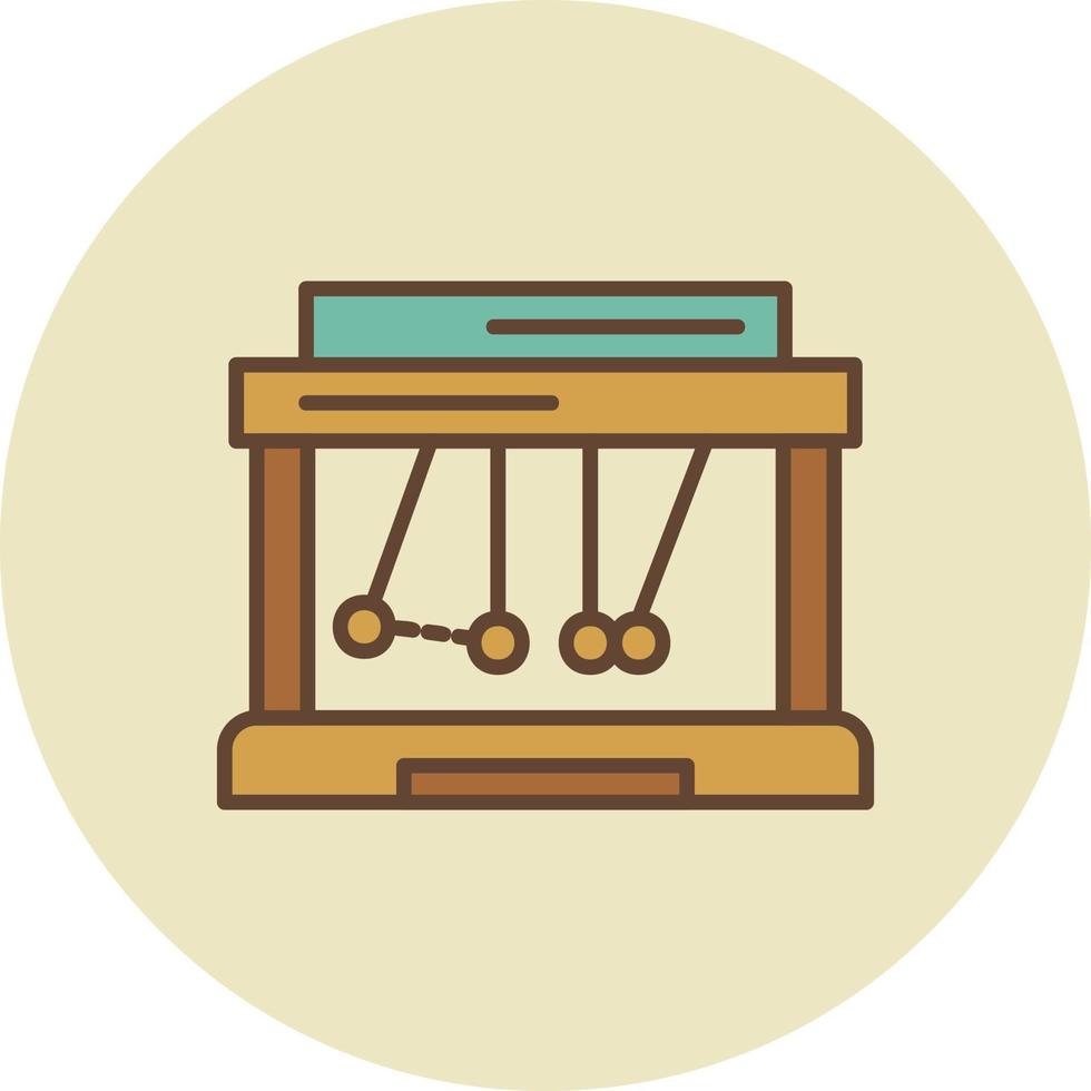 Newton Cradle Creative Icon Design vector