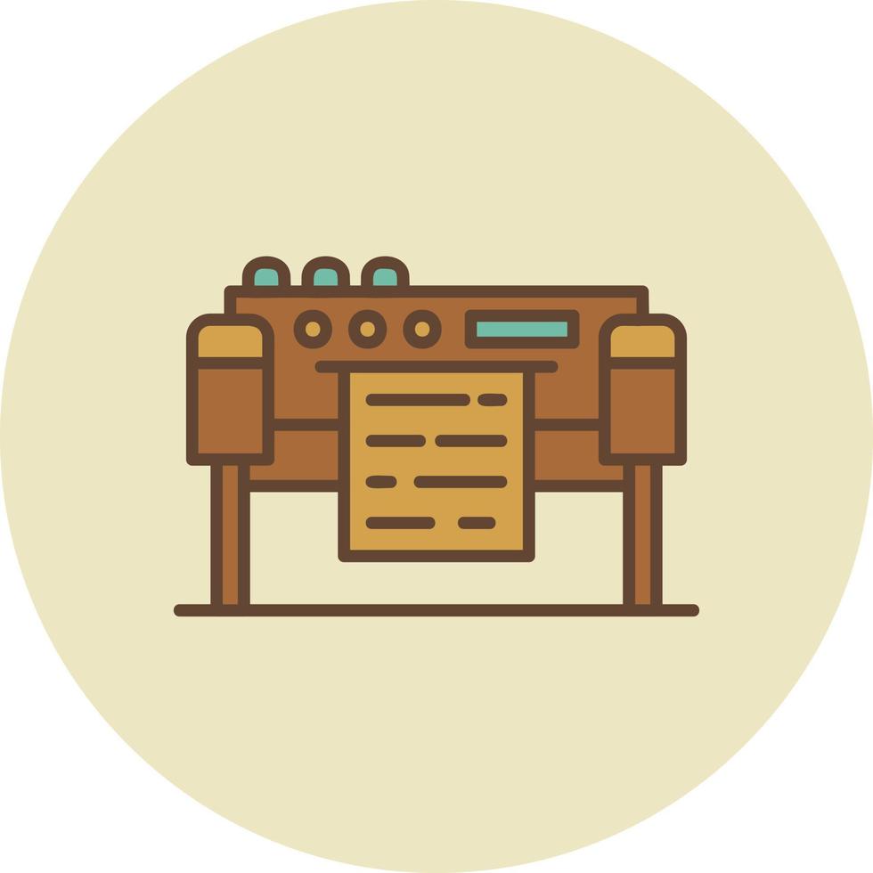 Plotter Creative Icon Design vector