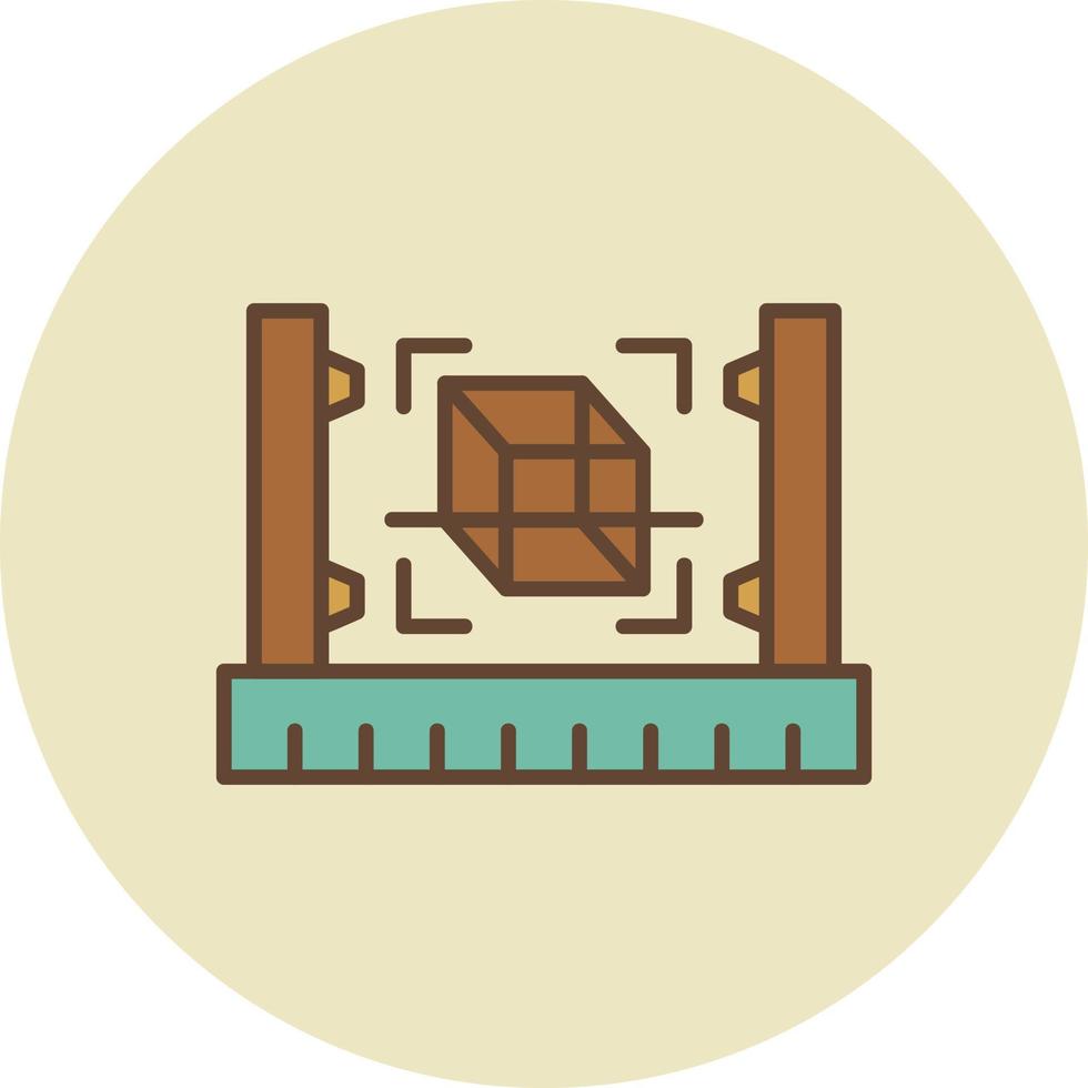 3d Scanner Creative Icon Design vector
