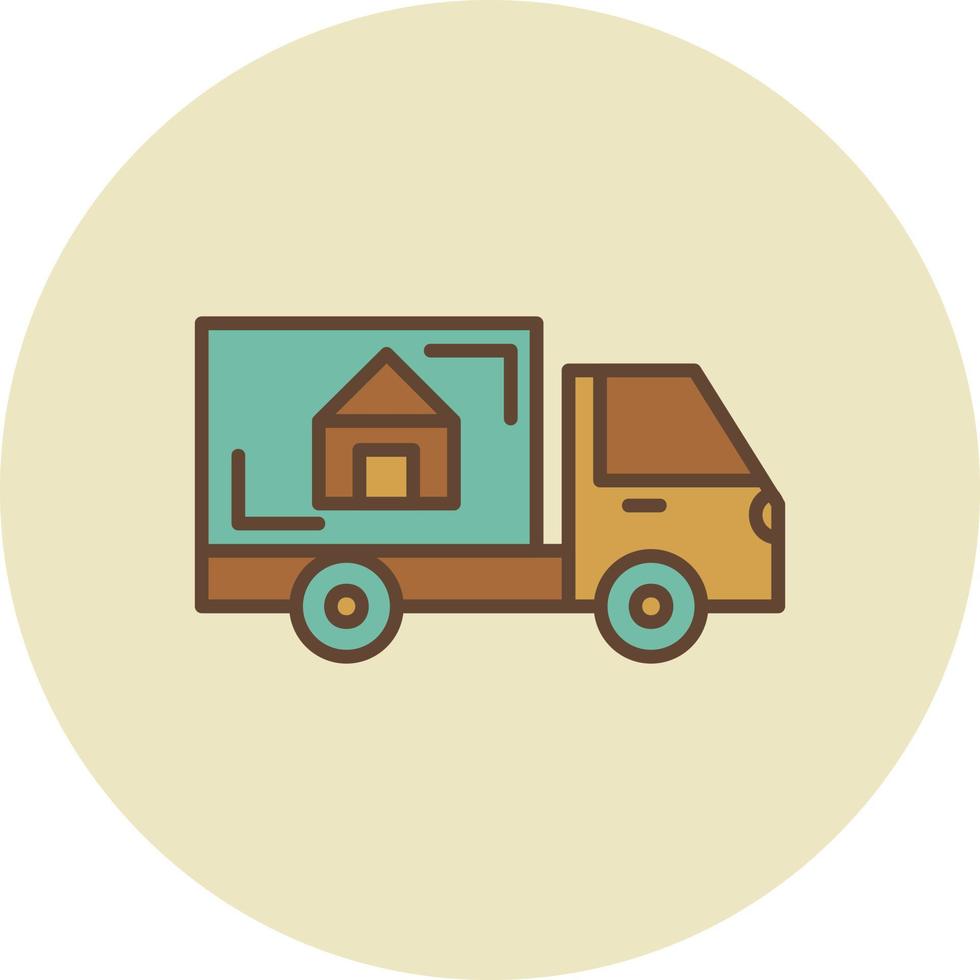 Moving Truck Creative Icon Design vector