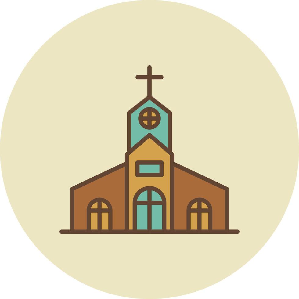 diseño de icono creativo de iglesia vector