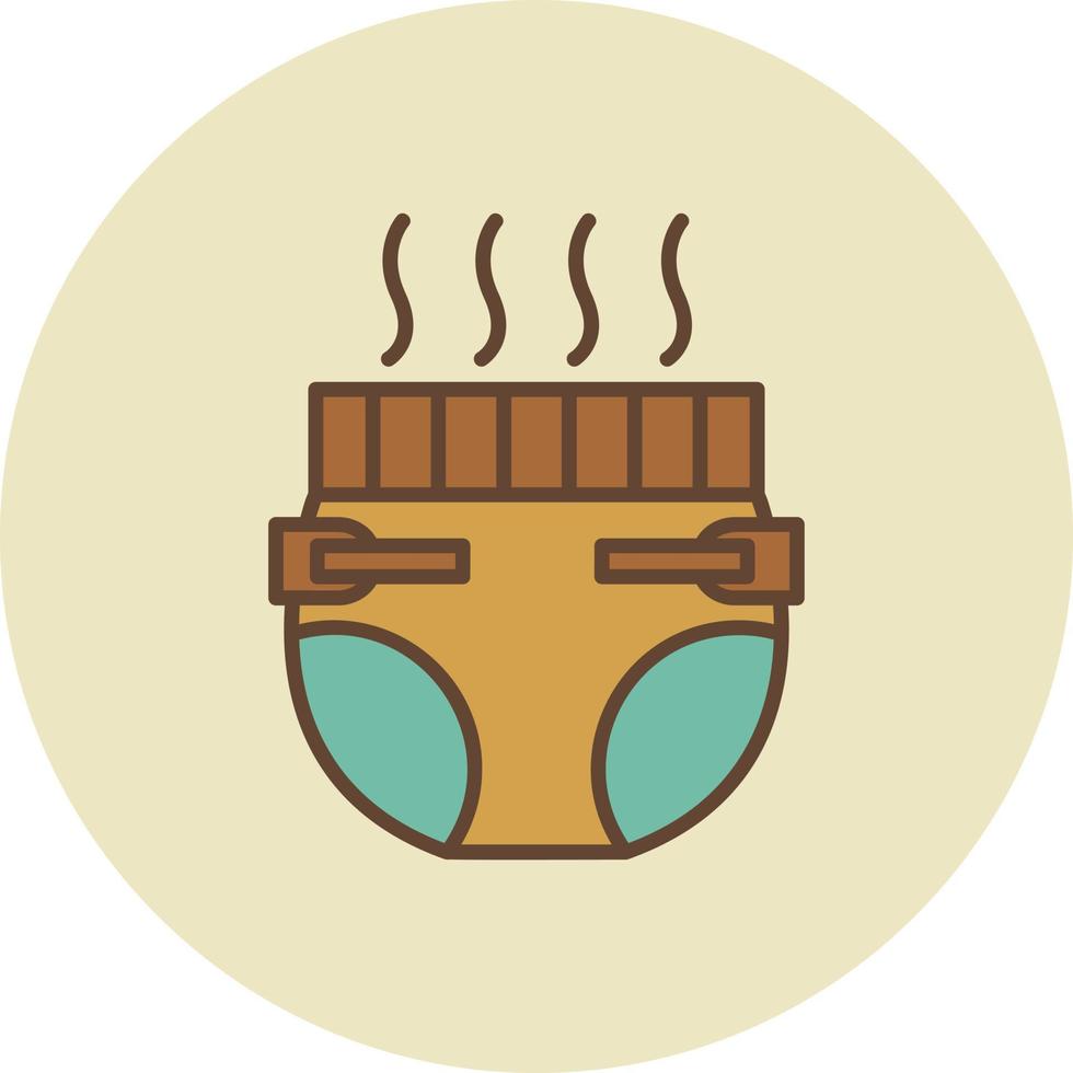 Baby Diaper Creative Icon Design vector
