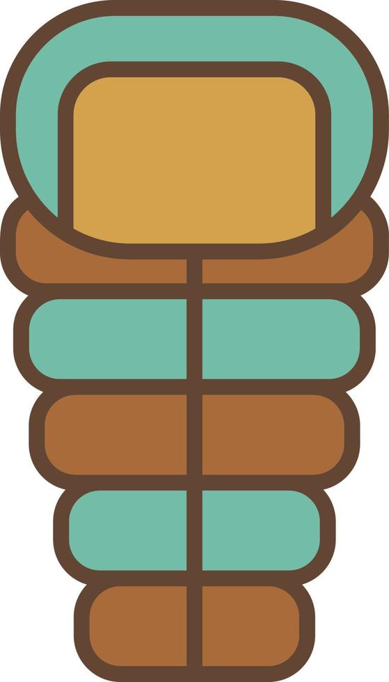Sleeping Bag Creative Icon Design vector