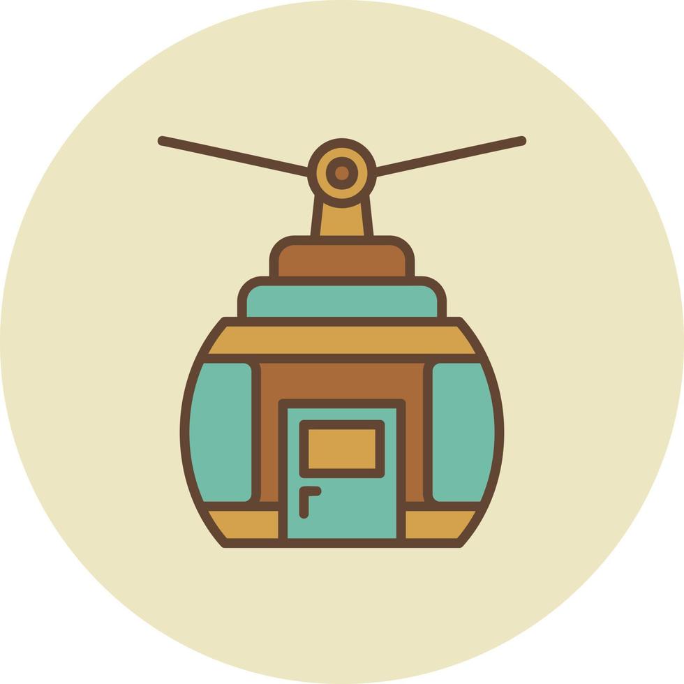Cable Car Creative Icon Design vector