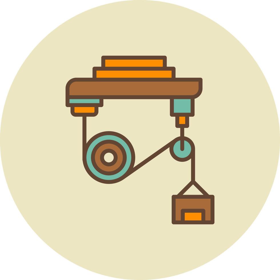 Pulley Creative Icon Design vector
