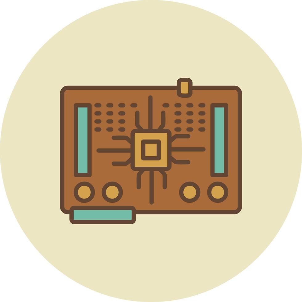 Circuit Board Creative Icon Design vector