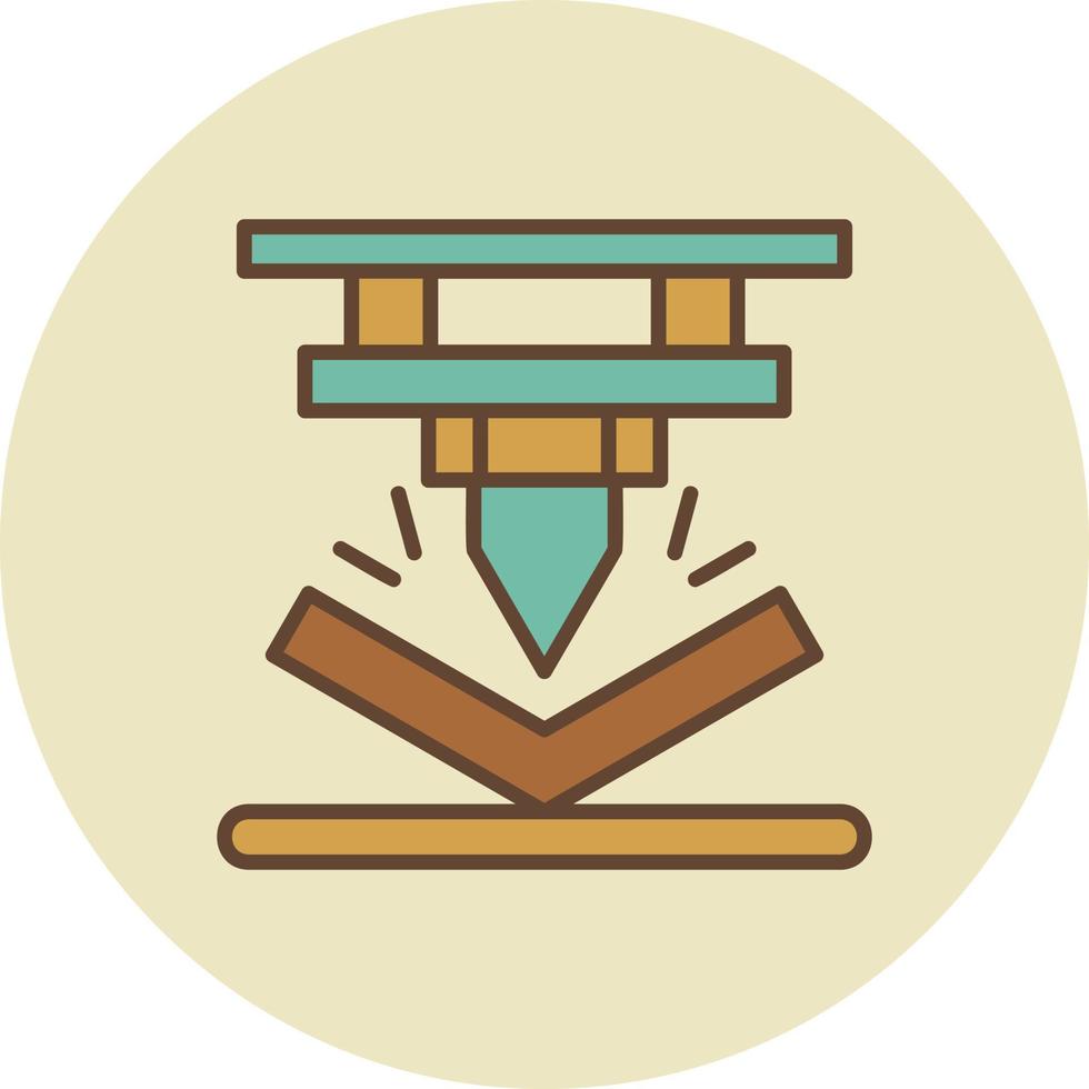 Bending Creative Icon Design vector