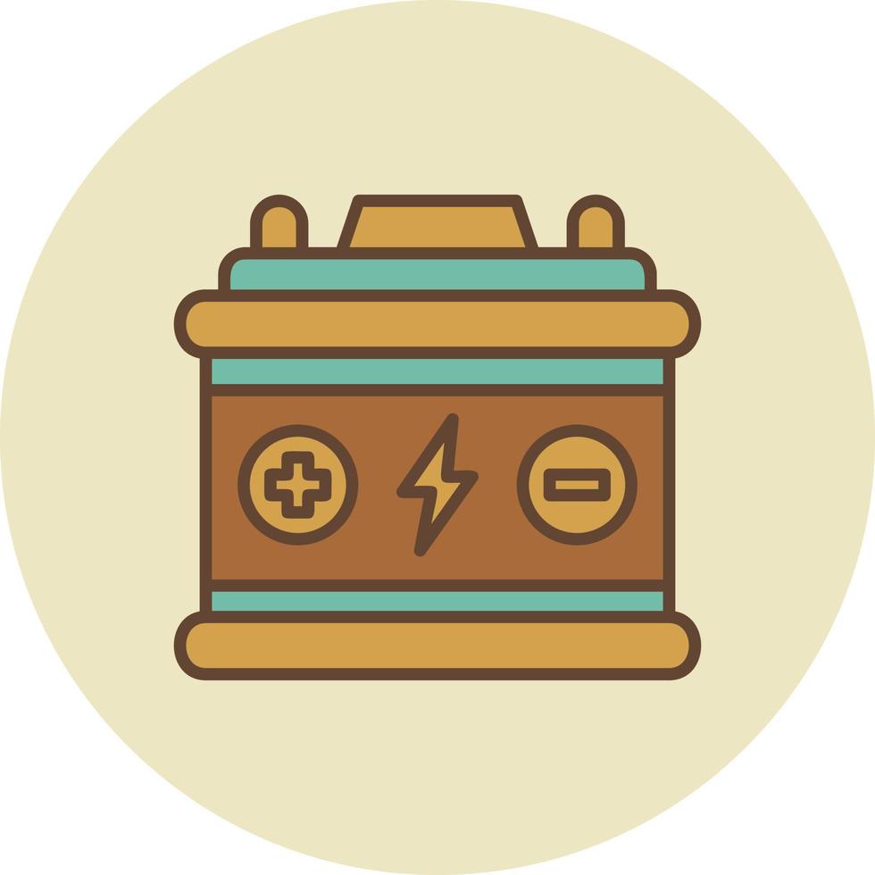 Car Battery Creative Icon Design vector