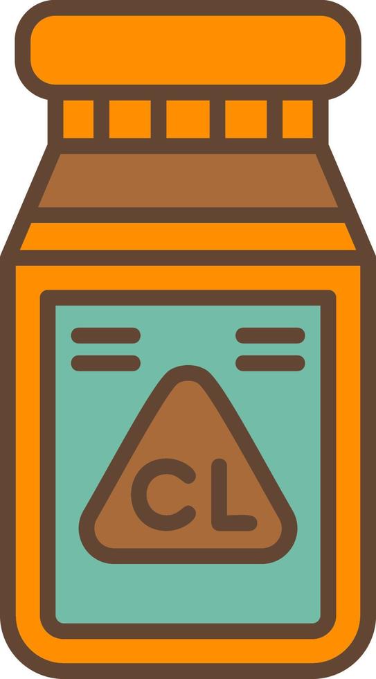 diseño de icono creativo de cloro vector