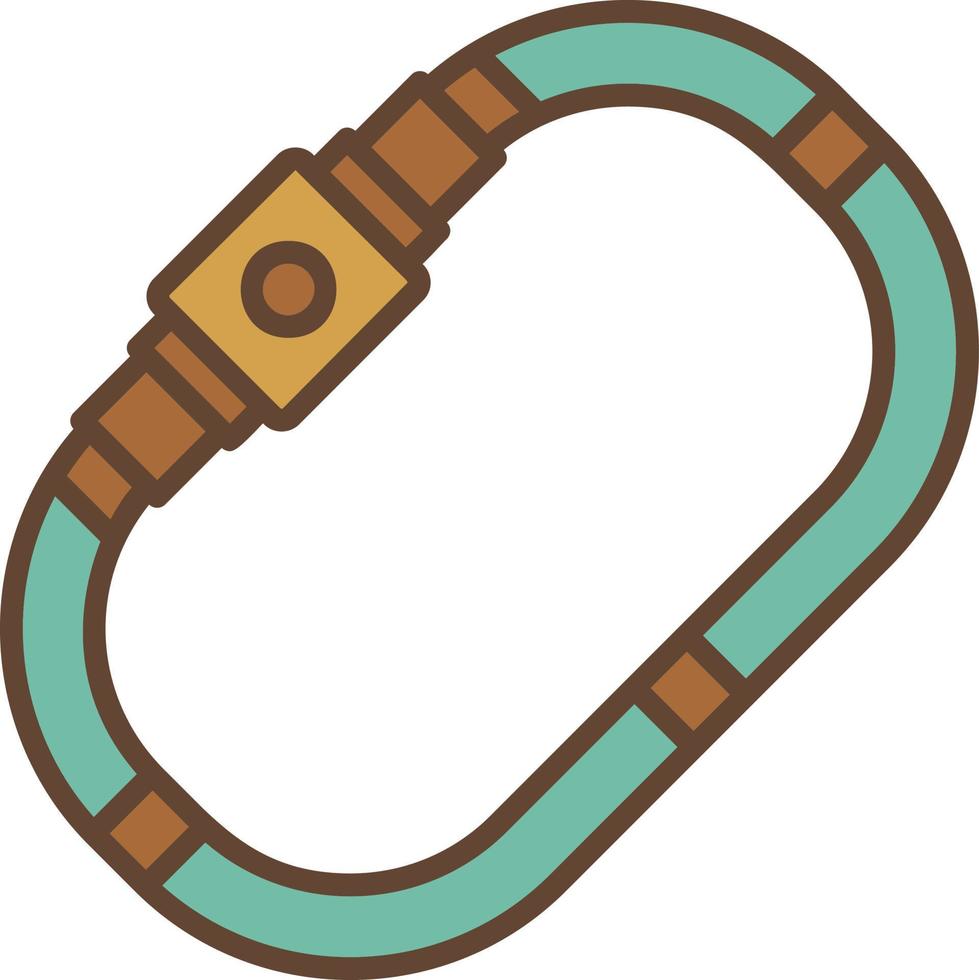 Carabiner Creative Icon Design vector