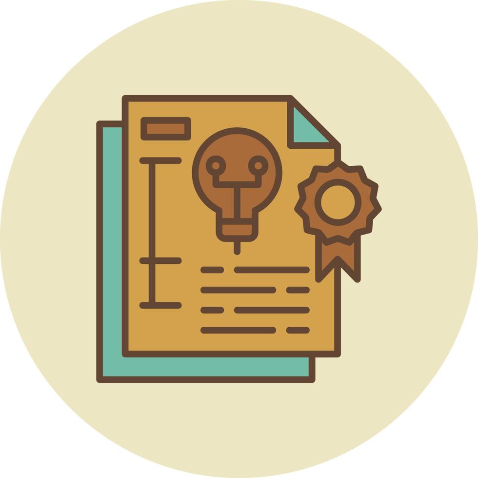 Patent Creative Icon Design vector