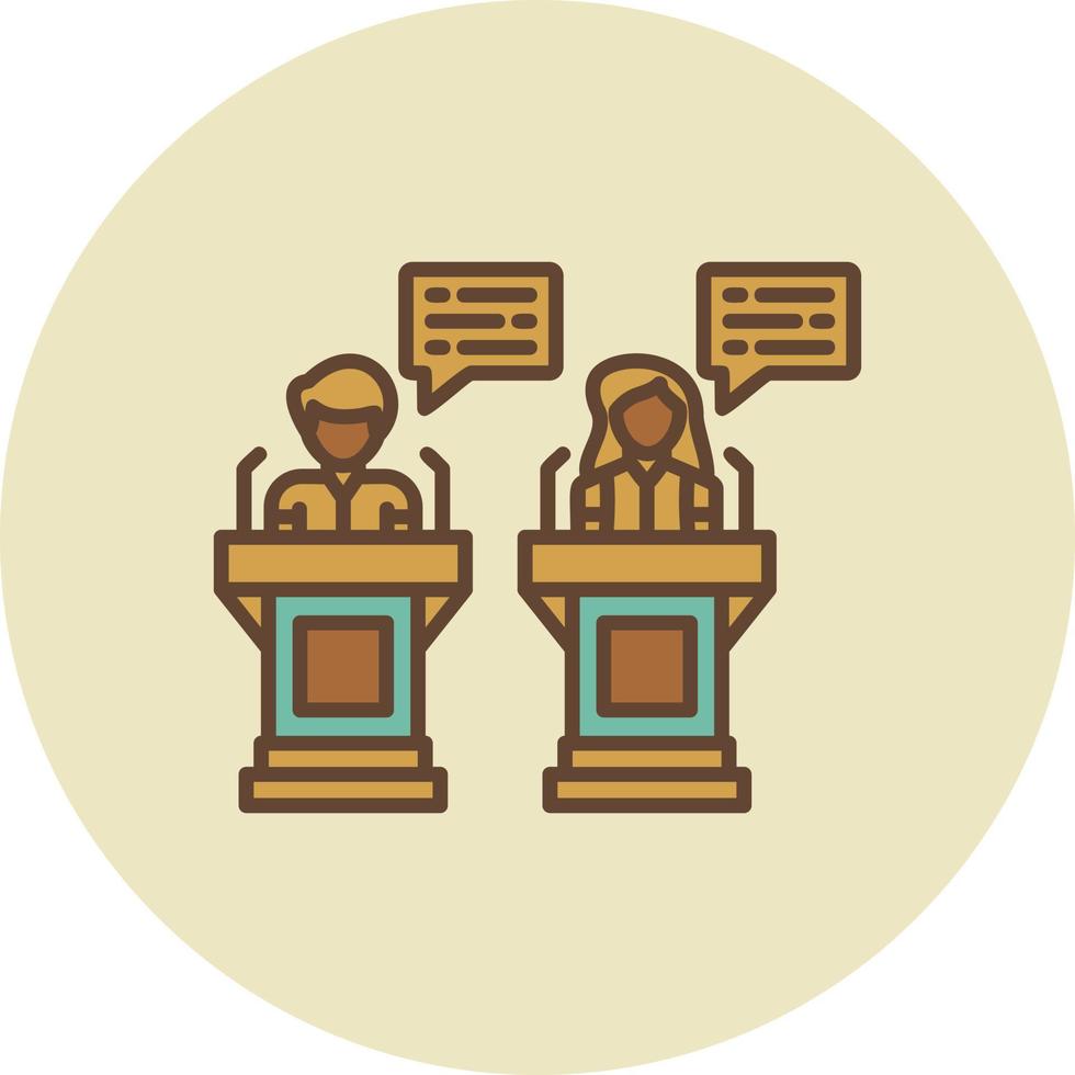 Debate Creative Icon Design vector