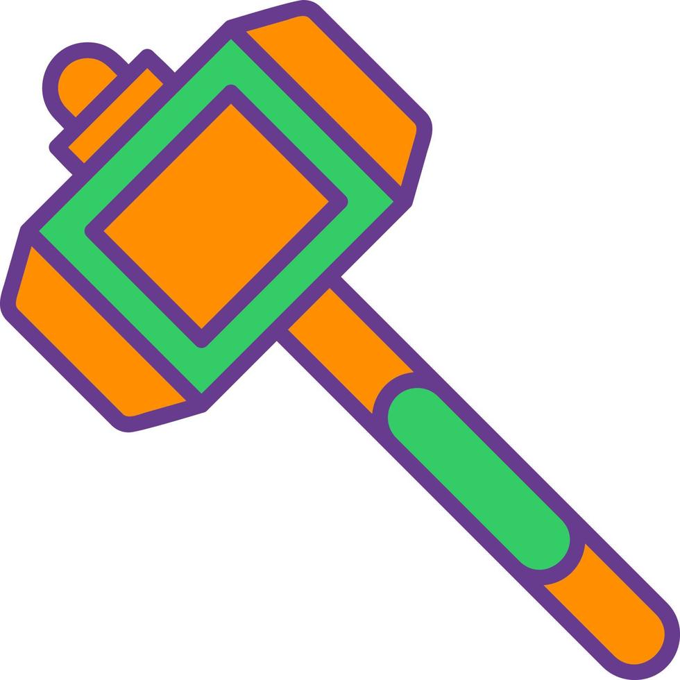 Hammer Creative Icon Design vector