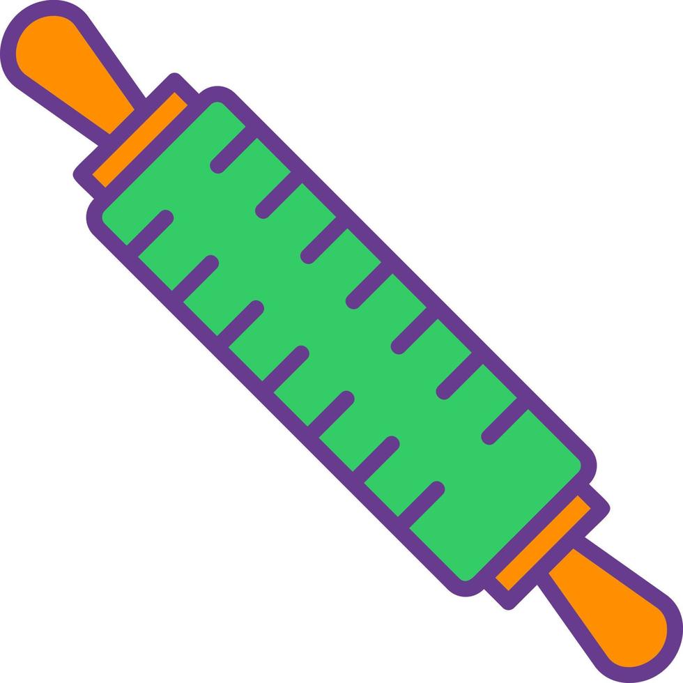 Rolling Pin Creative Icon Design vector