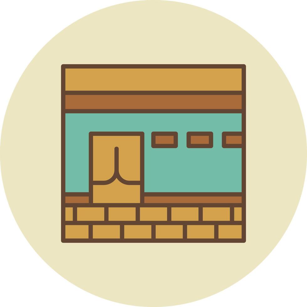 Kaaba Creative Icon Design vector