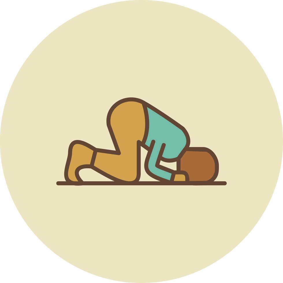 Sujud Creative Icon Design vector