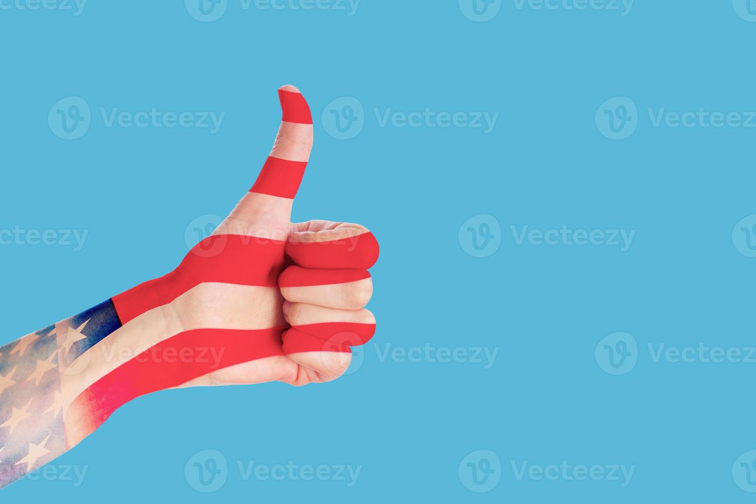 American flag background. USA flag waving, closeup photo