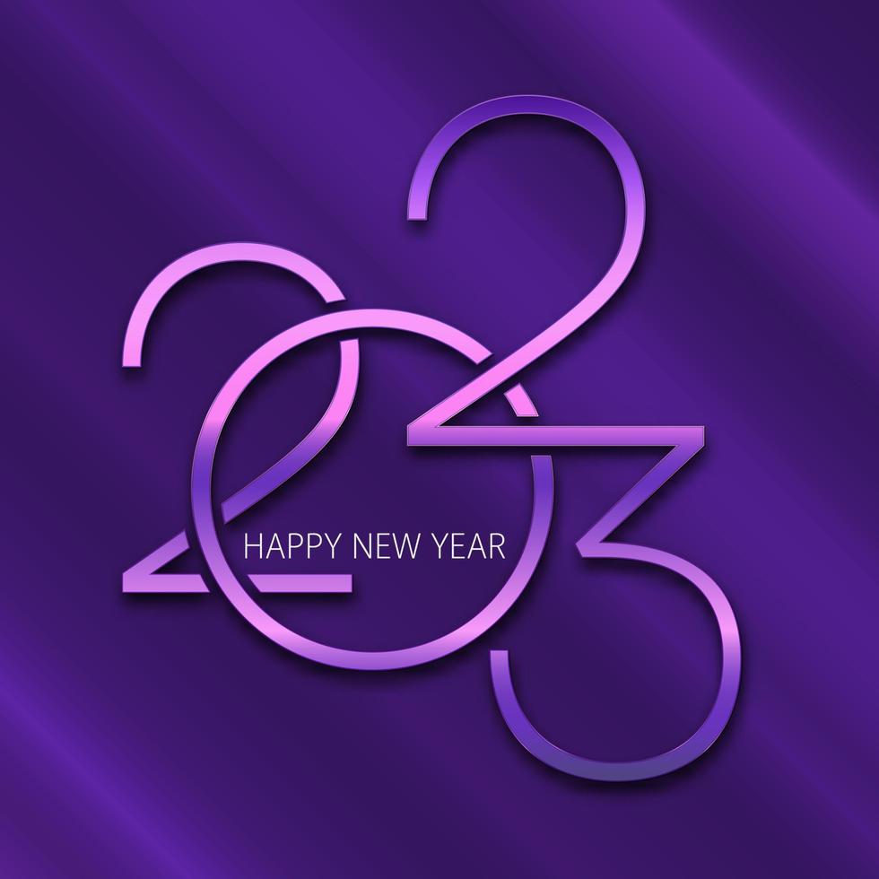 Abstract Happy New Year background with a modern design vector