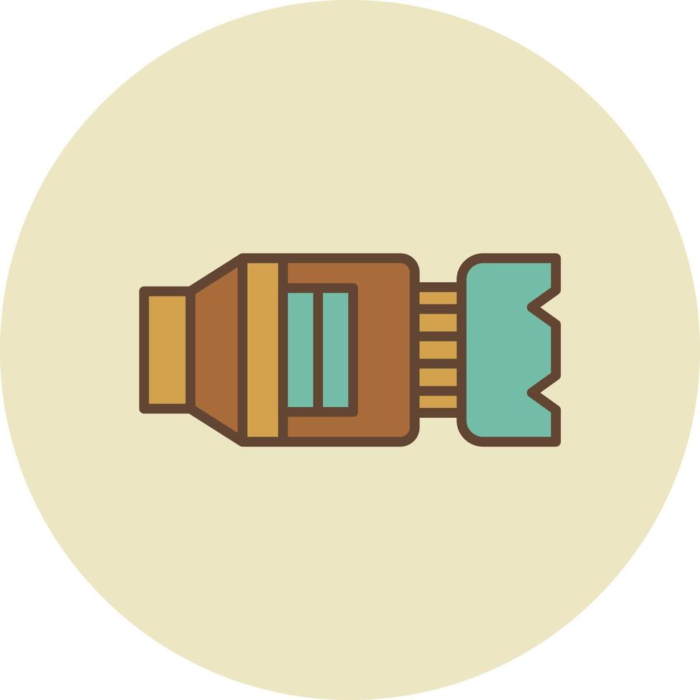 Camera Lens Creative Icon Design vector