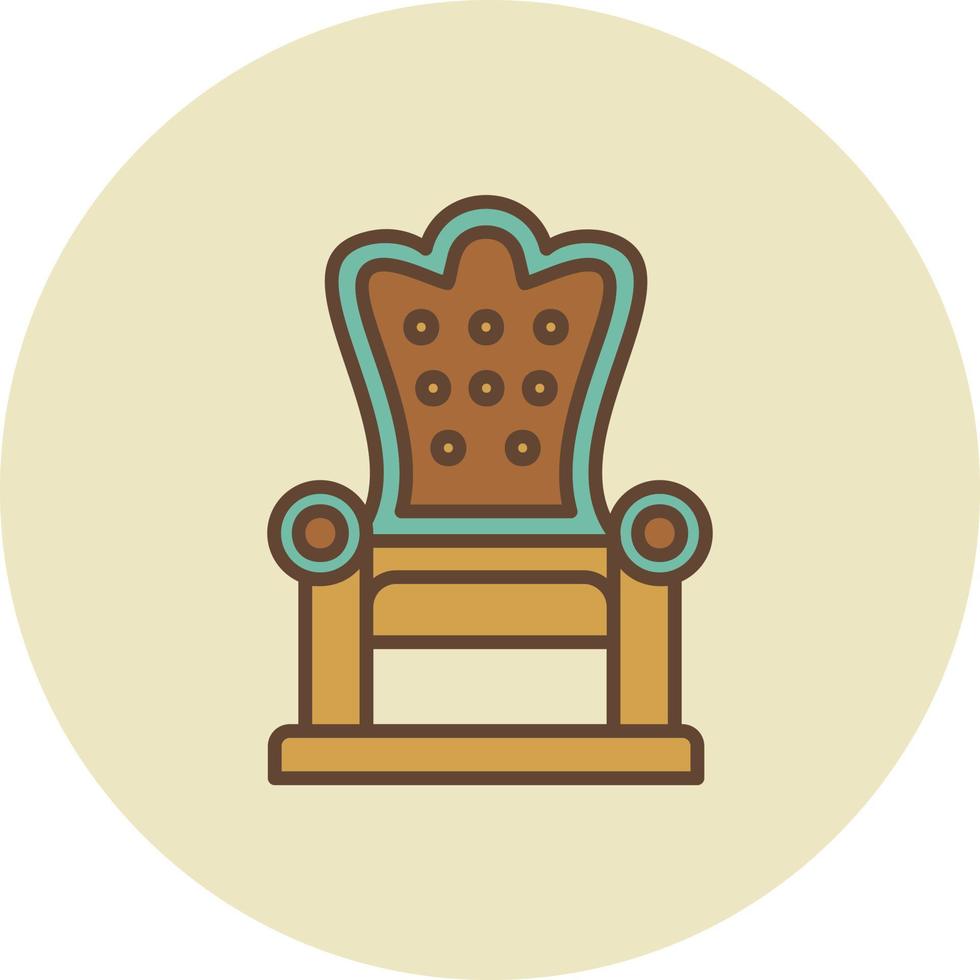Throne Creative Icon Design vector