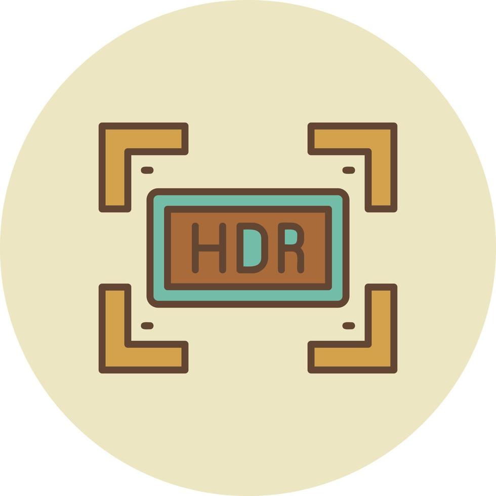 Hdr Creative Icon Design vector