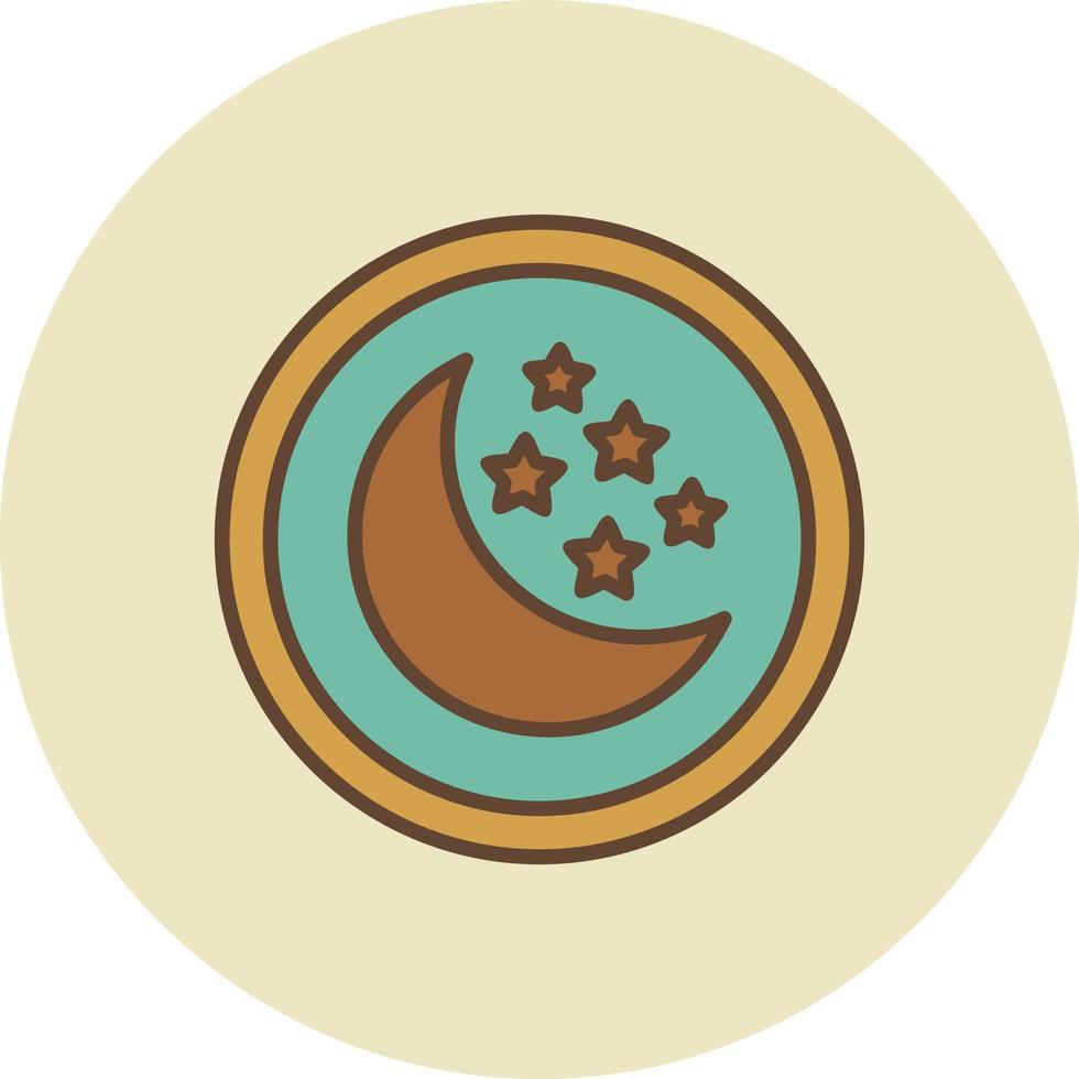 Night Creative Icon Design vector