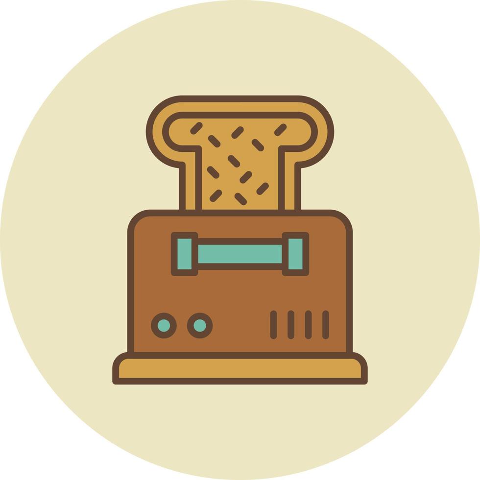 diseño de icono creativo de tostadora vector