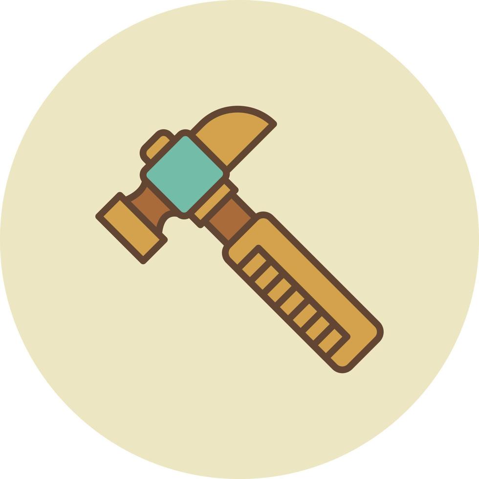 diseño de icono creativo de martillo vector